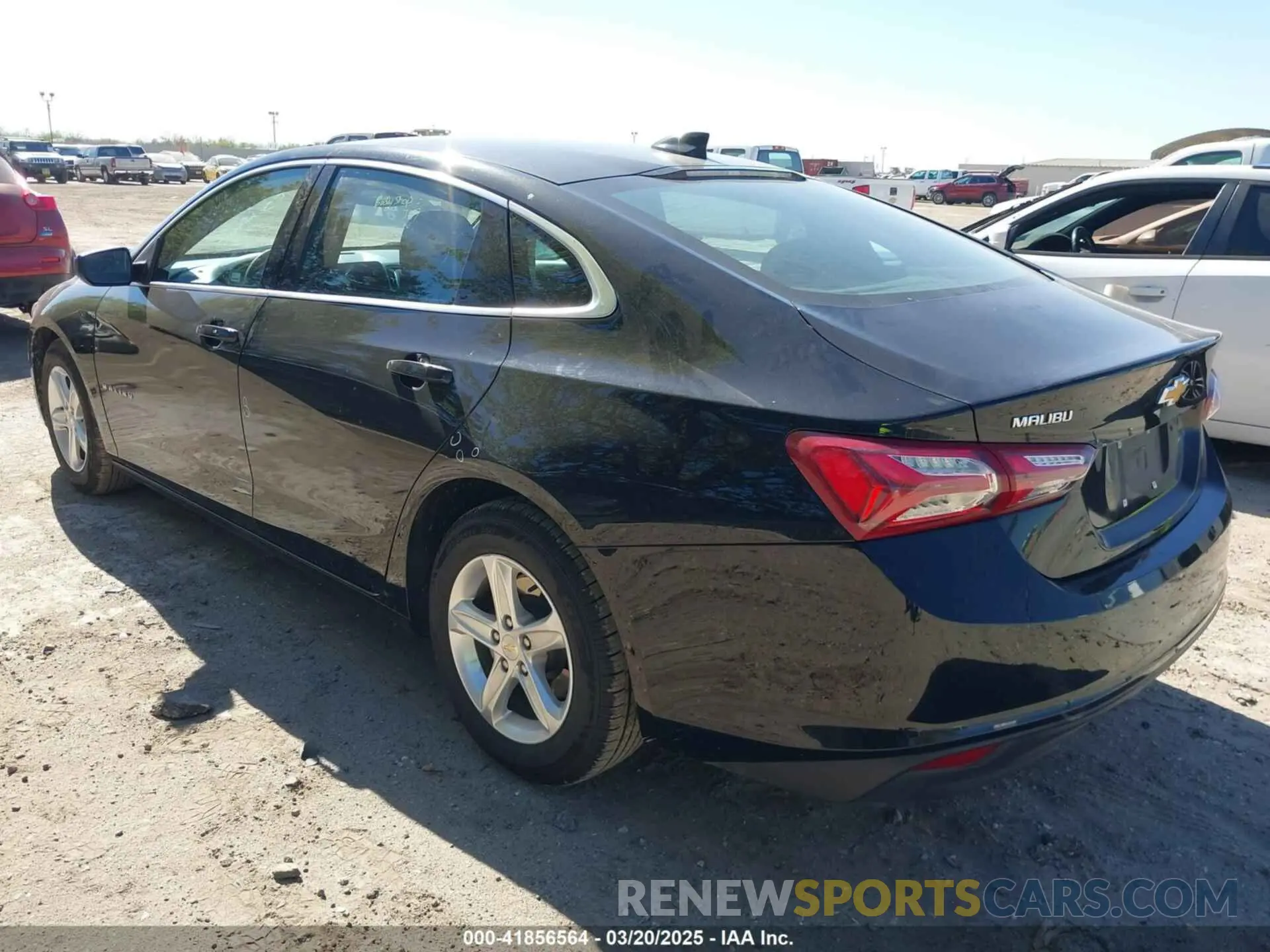 3 Photograph of a damaged car 1G1ZD5ST7NF134033 CHEVROLET MALIBU 2022