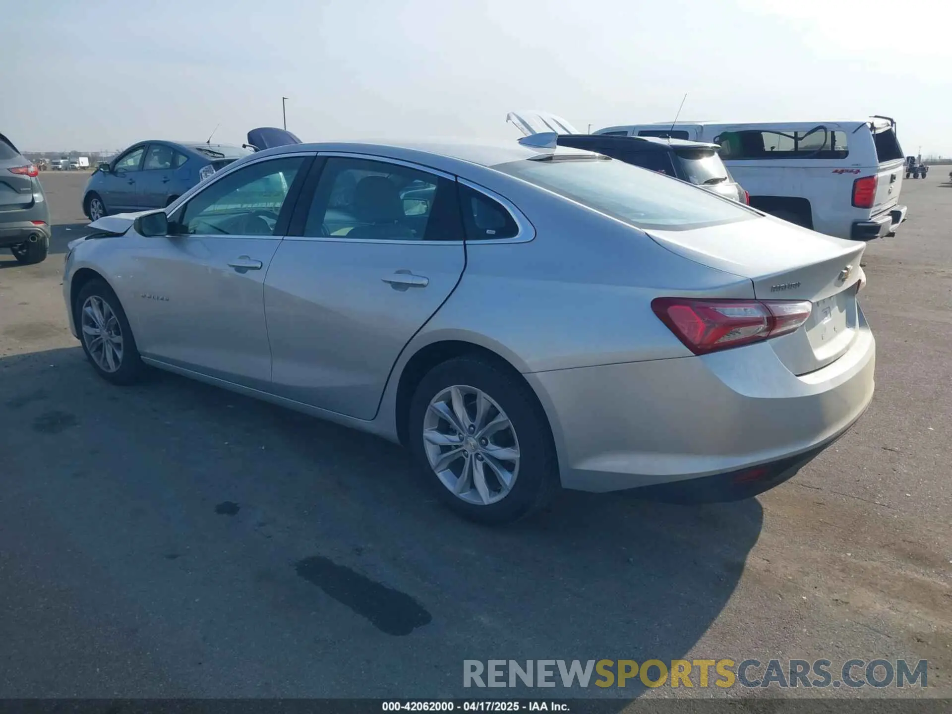 3 Photograph of a damaged car 1G1ZD5ST7NF142889 CHEVROLET MALIBU 2022
