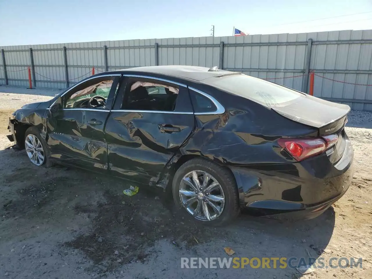 2 Photograph of a damaged car 1G1ZD5ST7NF150135 CHEVROLET MALIBU 2022