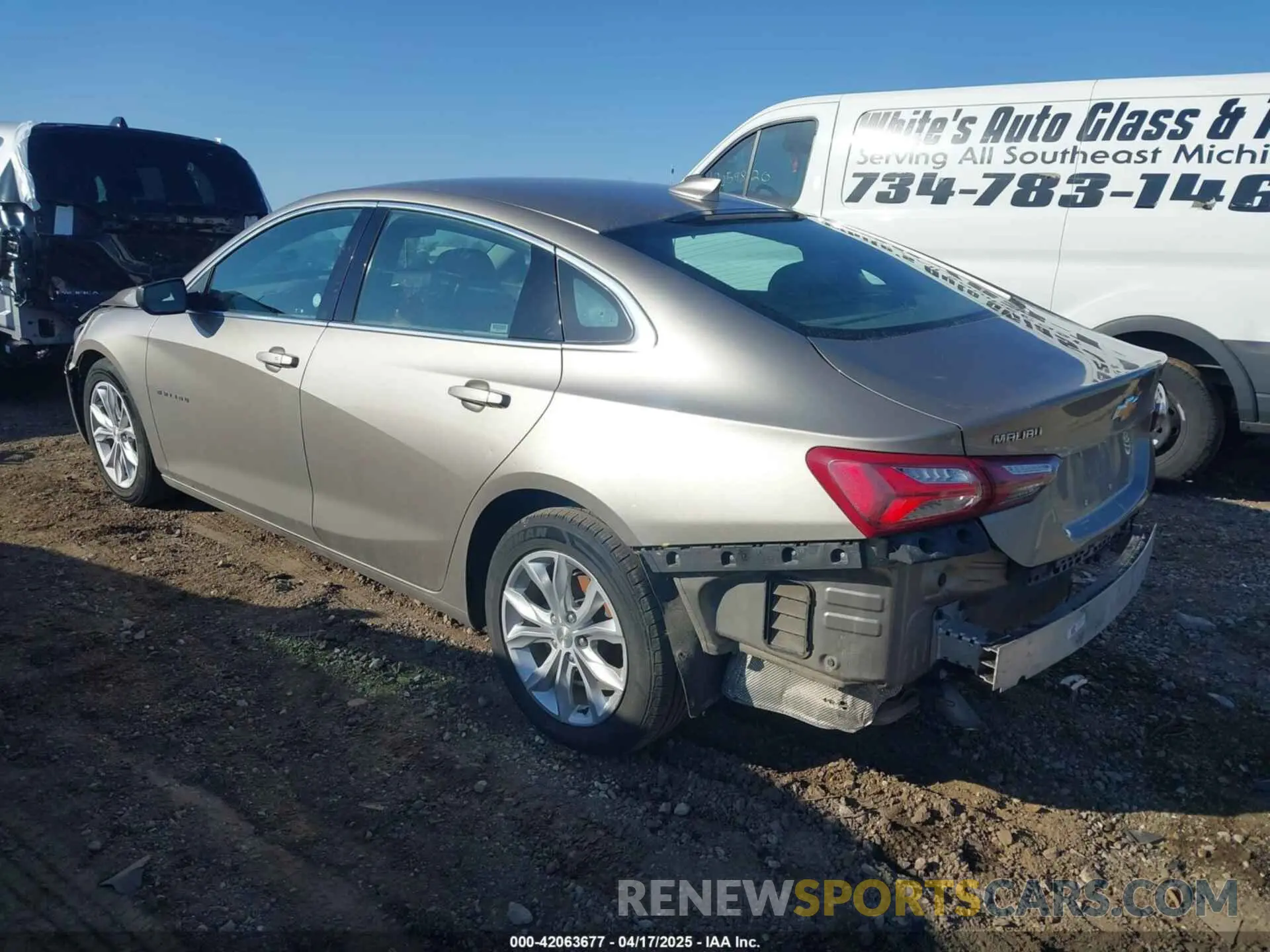 3 Photograph of a damaged car 1G1ZD5ST7NF154833 CHEVROLET MALIBU 2022