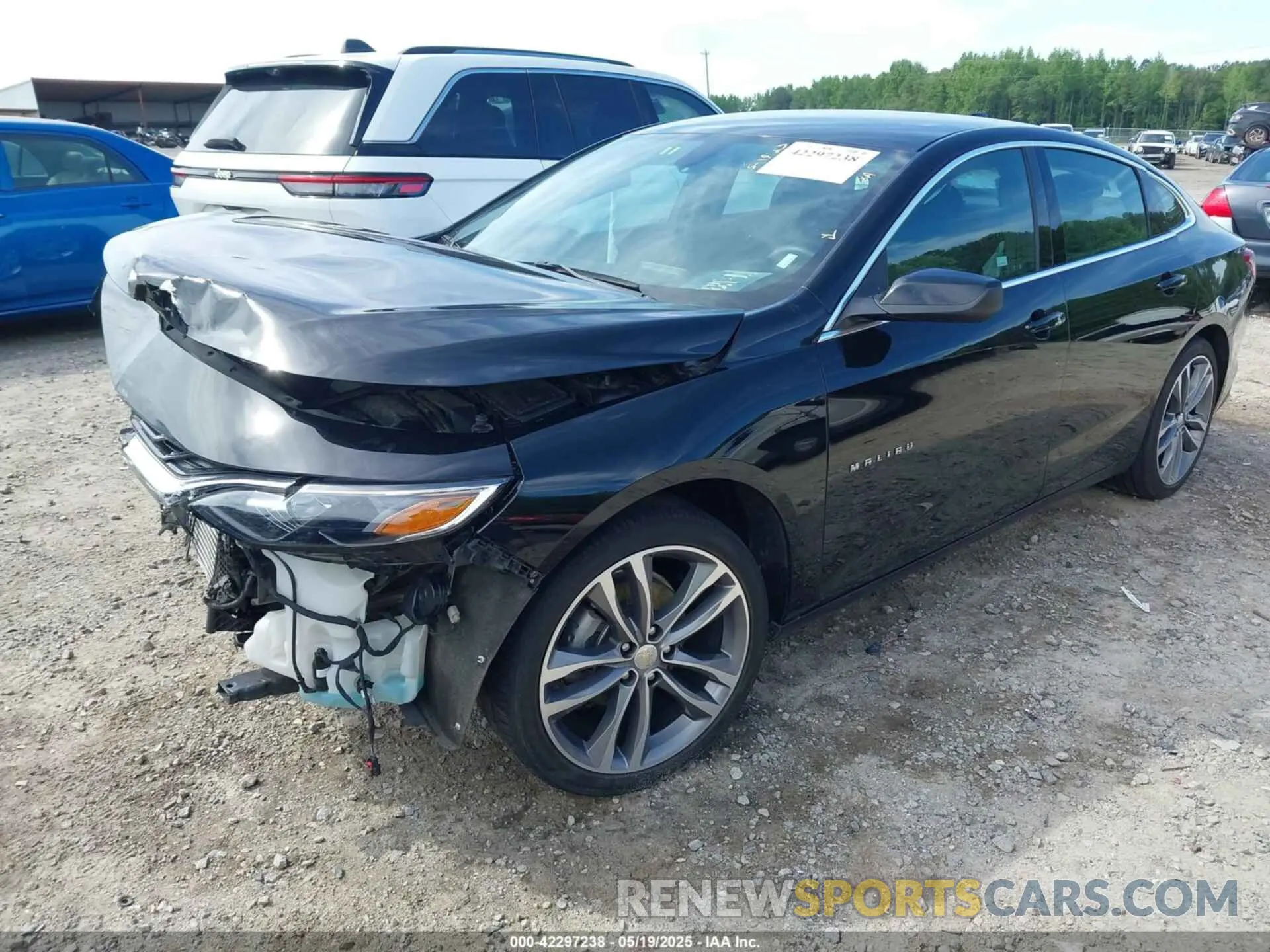 2 Photograph of a damaged car 1G1ZD5ST7NF163161 CHEVROLET MALIBU 2022