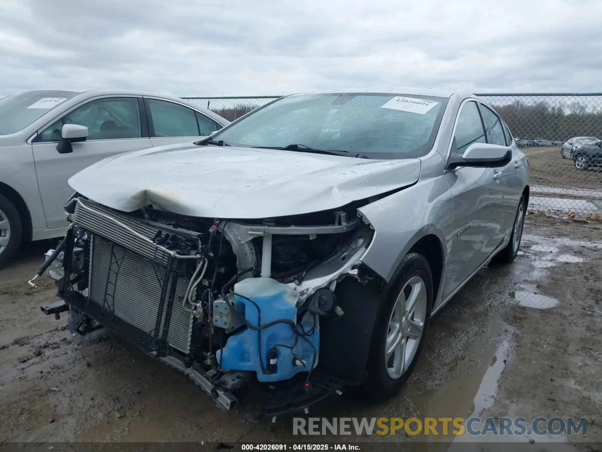 2 Photograph of a damaged car 1G1ZD5ST7NF172376 CHEVROLET MALIBU 2022