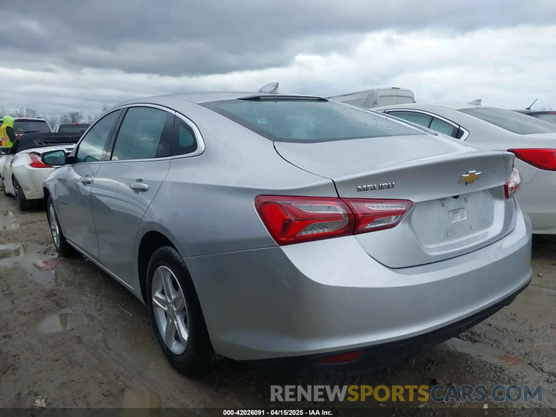 3 Photograph of a damaged car 1G1ZD5ST7NF172376 CHEVROLET MALIBU 2022