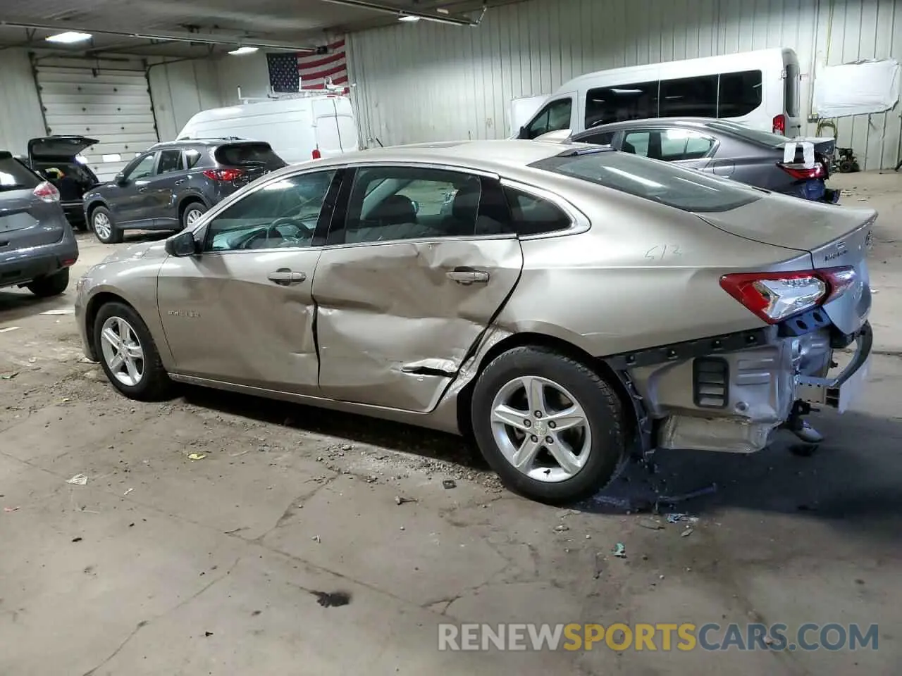2 Photograph of a damaged car 1G1ZD5ST7NF181157 CHEVROLET MALIBU 2022