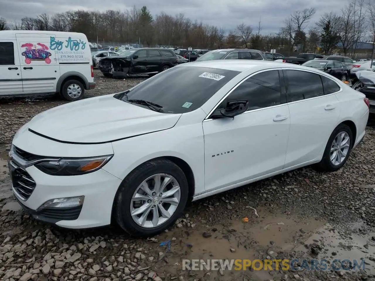 1 Photograph of a damaged car 1G1ZD5ST7NF181868 CHEVROLET MALIBU 2022