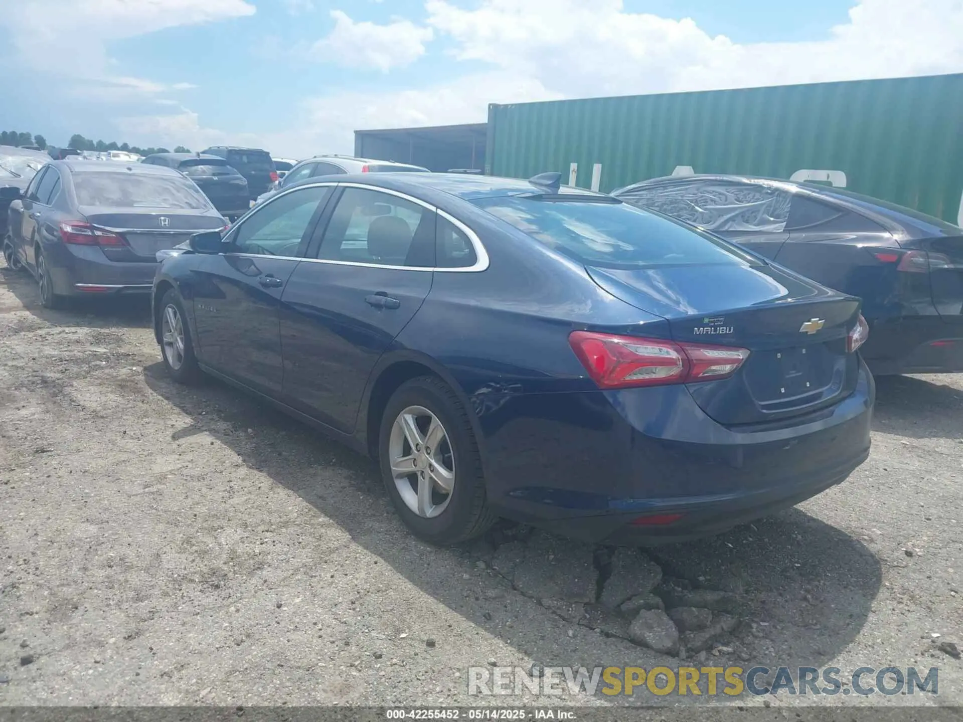 3 Photograph of a damaged car 1G1ZD5ST7NF184964 CHEVROLET MALIBU 2022