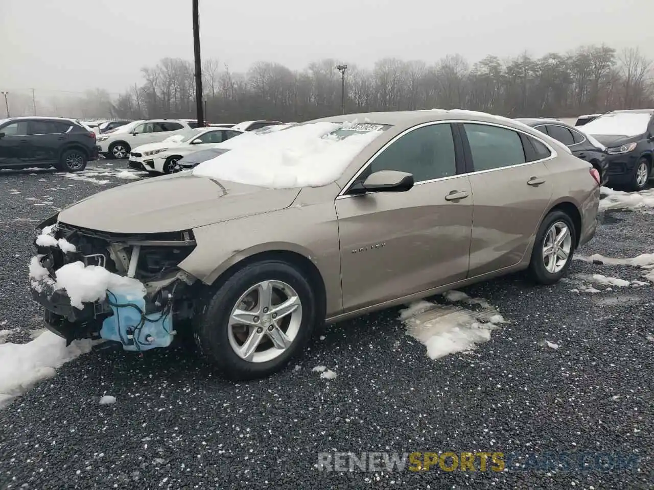 1 Photograph of a damaged car 1G1ZD5ST7NF193888 CHEVROLET MALIBU 2022