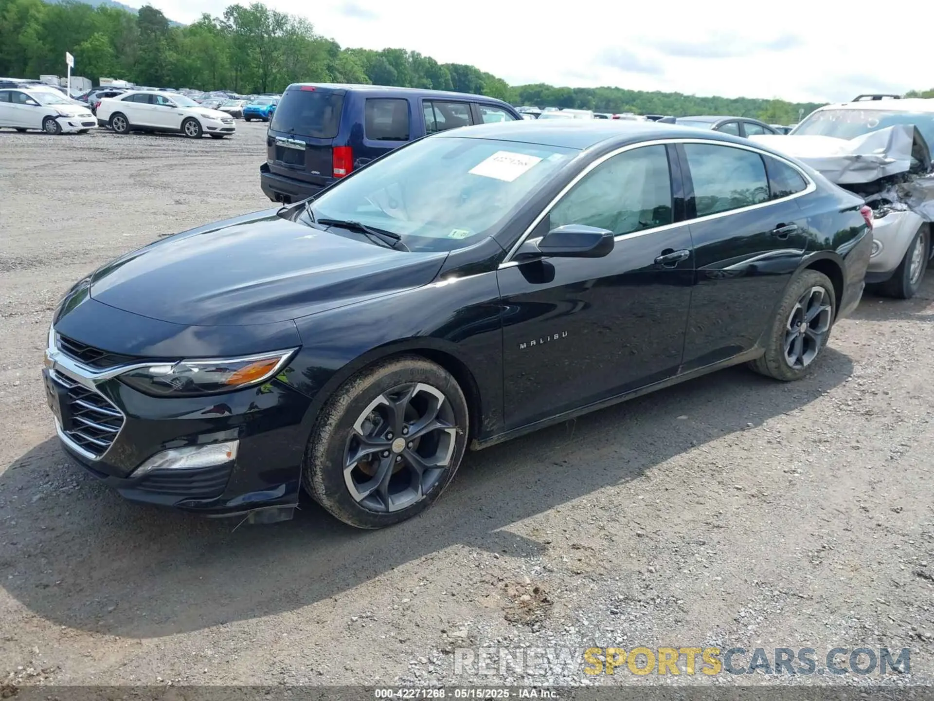 2 Photograph of a damaged car 1G1ZD5ST7NF202962 CHEVROLET MALIBU 2022