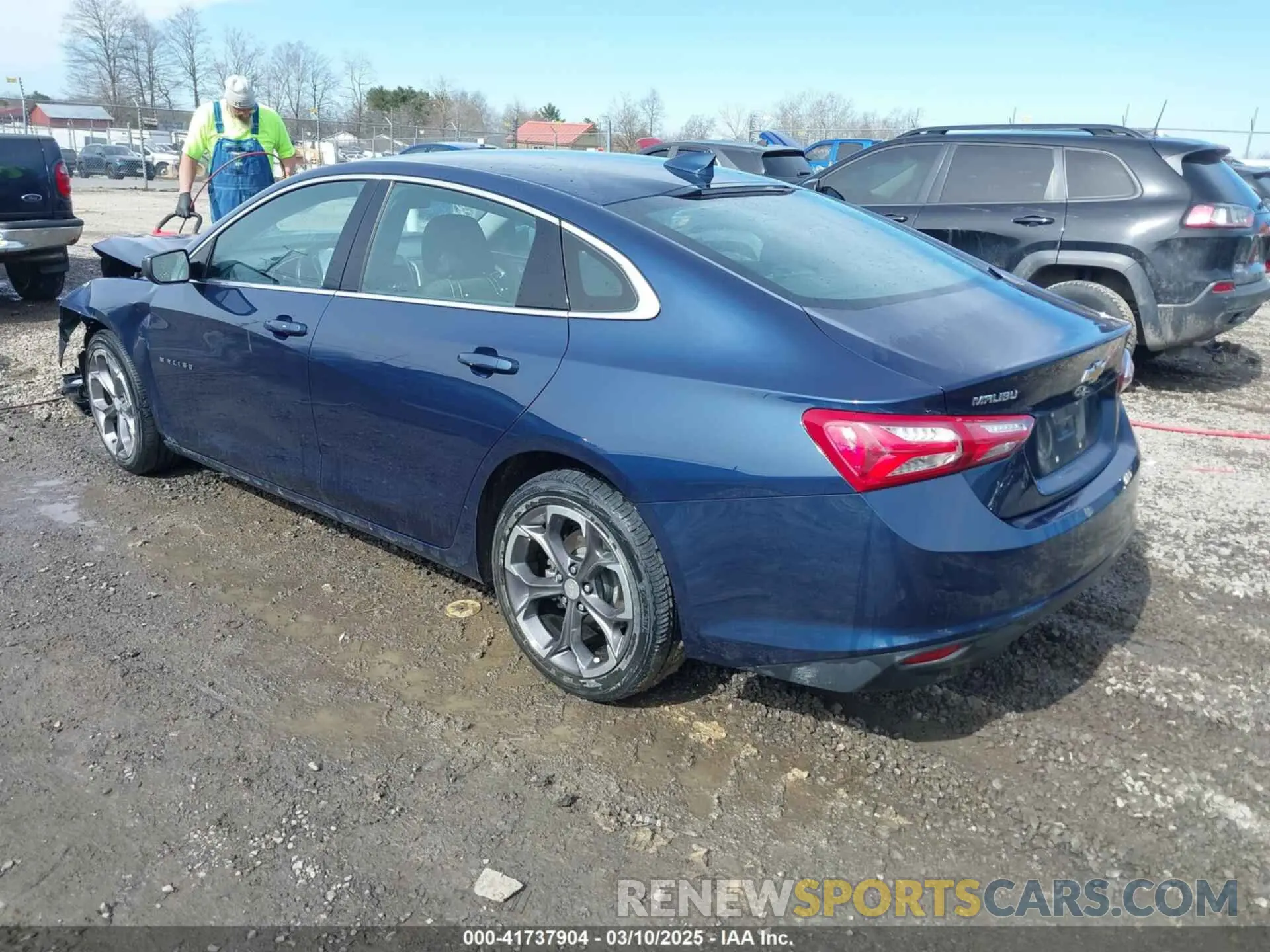 3 Photograph of a damaged car 1G1ZD5ST8NF124675 CHEVROLET MALIBU 2022