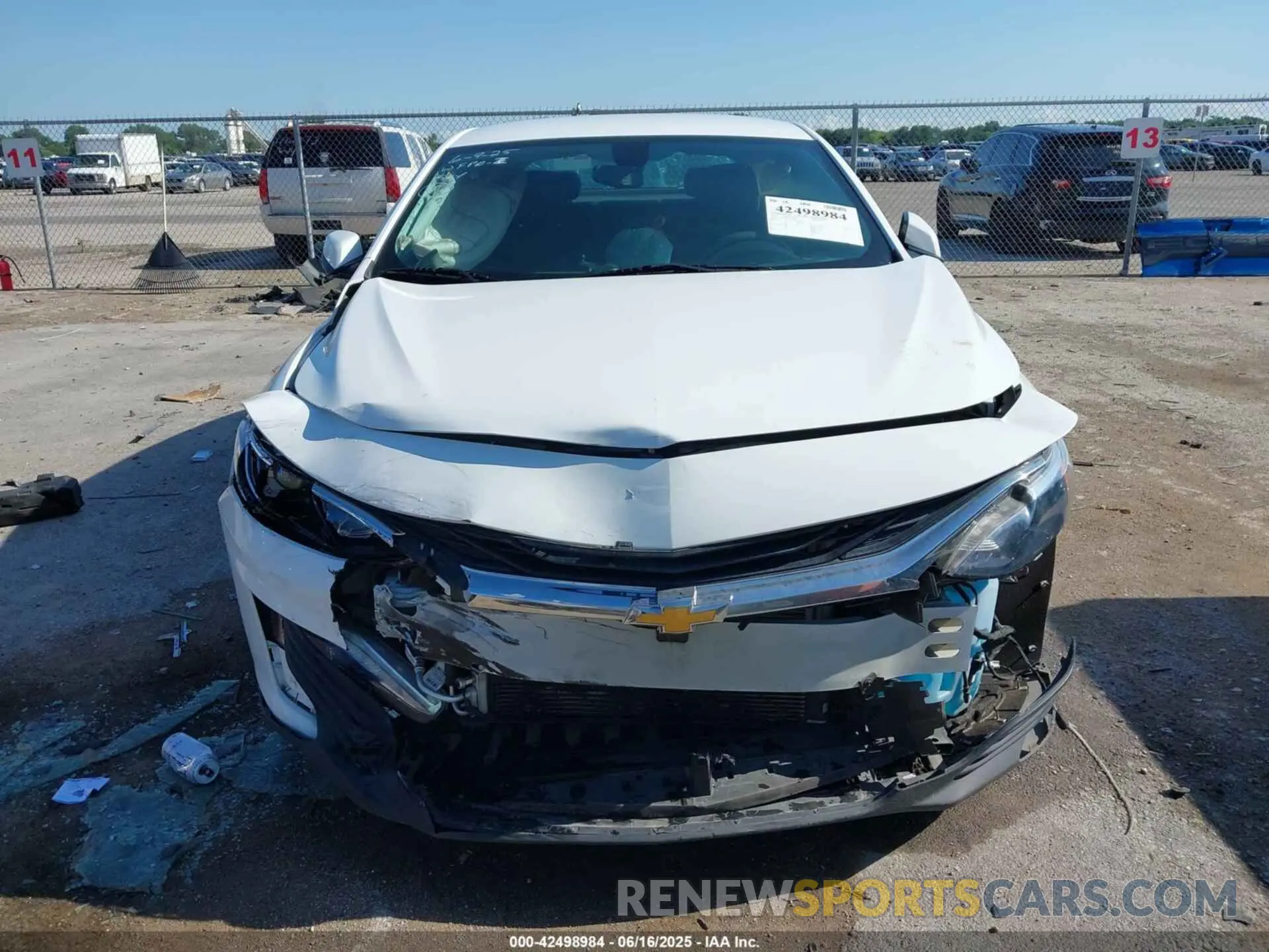 13 Photograph of a damaged car 1G1ZD5ST8NF133084 CHEVROLET MALIBU 2022