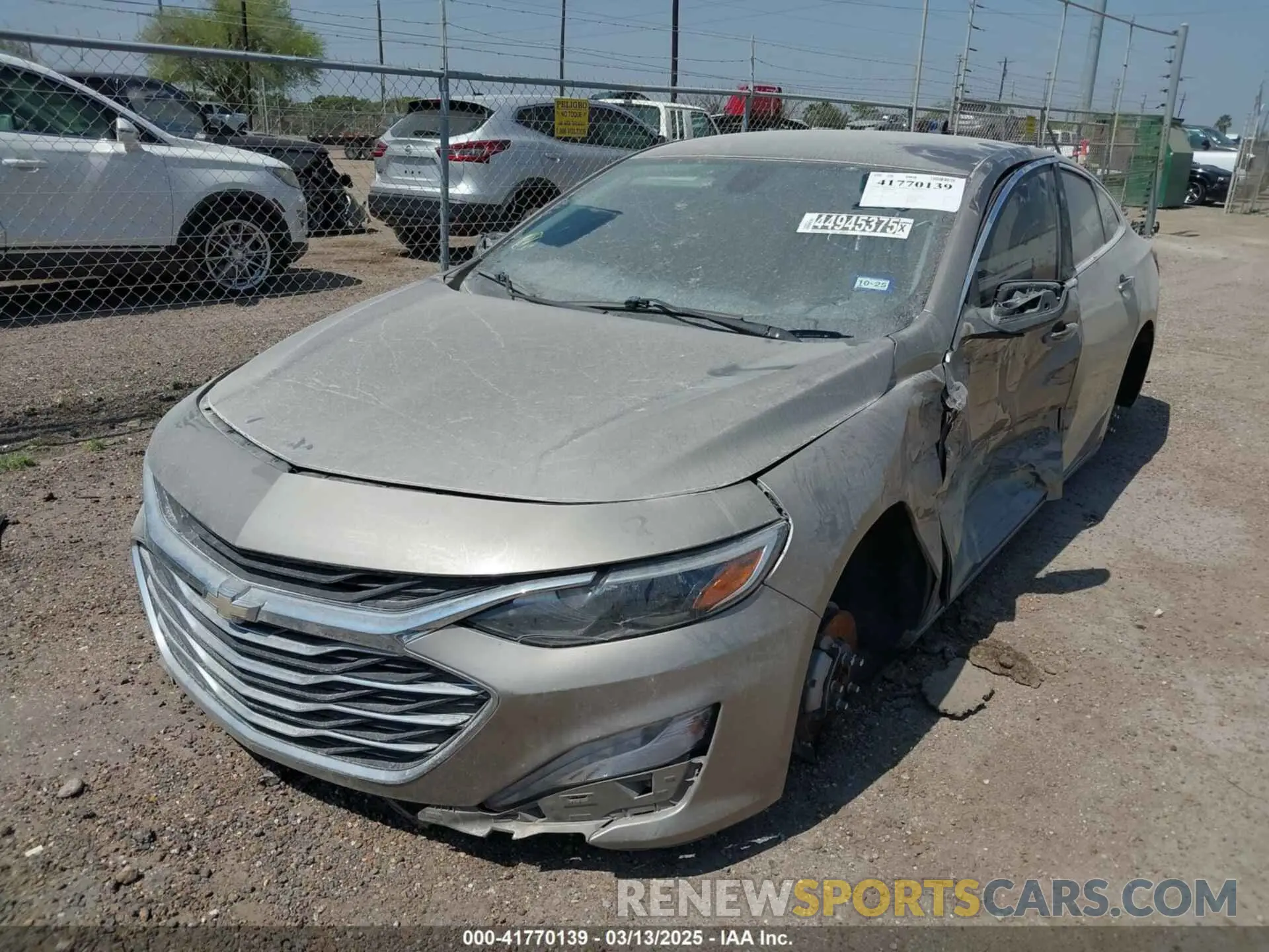 2 Photograph of a damaged car 1G1ZD5ST8NF141153 CHEVROLET MALIBU 2022