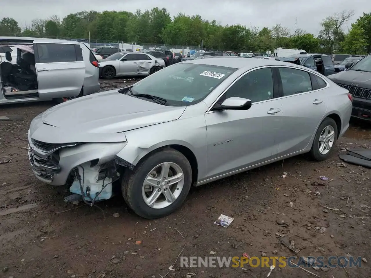 1 Photograph of a damaged car 1G1ZD5ST8NF156817 CHEVROLET MALIBU 2022