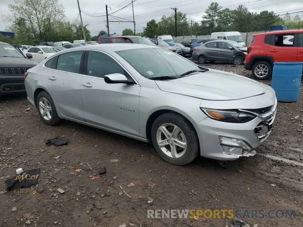 4 Photograph of a damaged car 1G1ZD5ST8NF156817 CHEVROLET MALIBU 2022