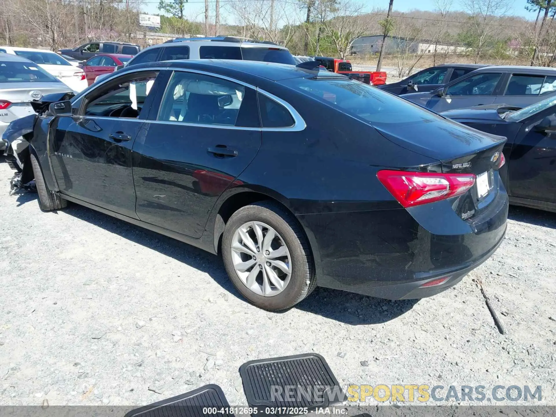 3 Photograph of a damaged car 1G1ZD5ST8NF168465 CHEVROLET MALIBU 2022