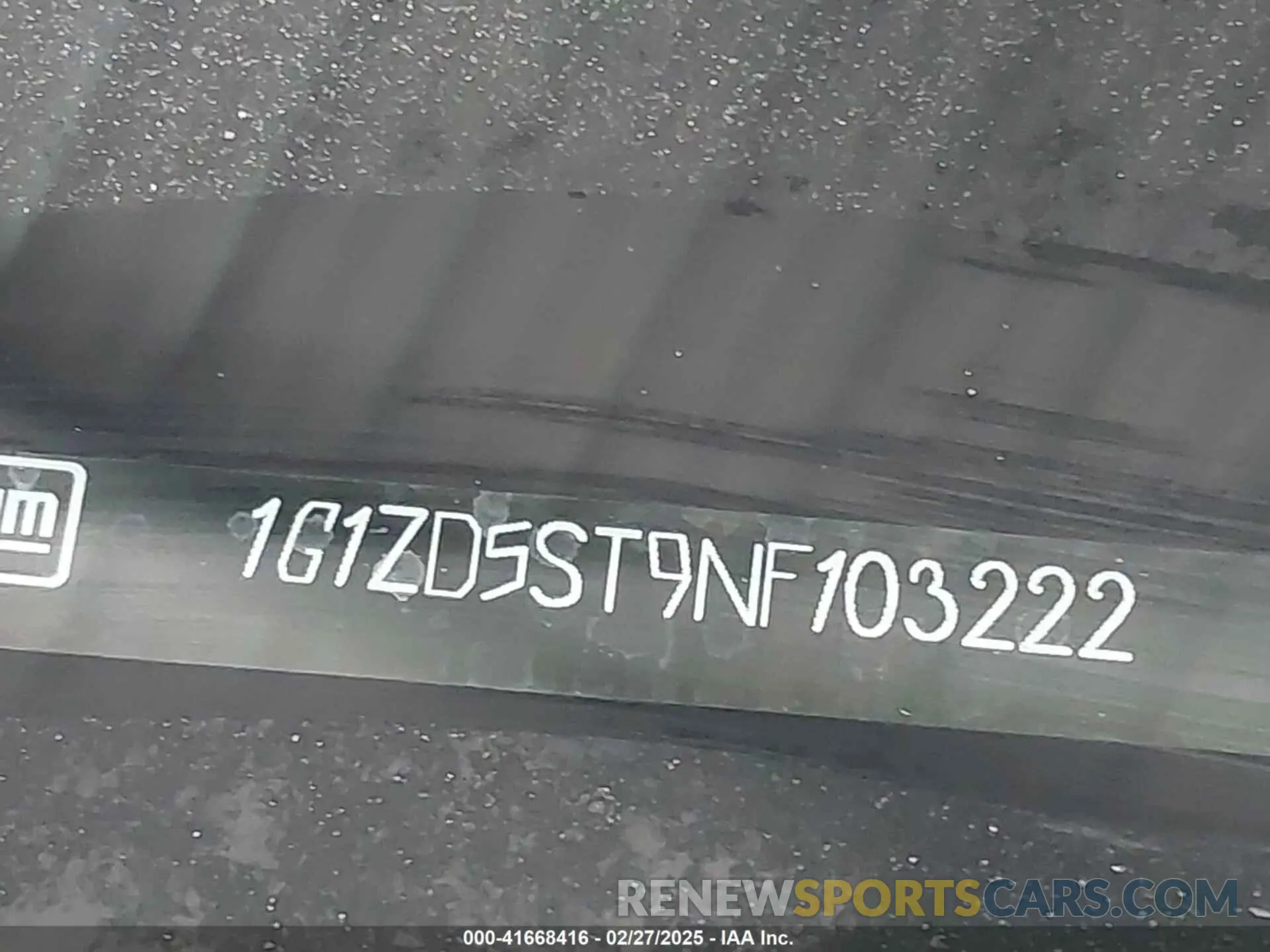 9 Photograph of a damaged car 1G1ZD5ST9NF103222 CHEVROLET MALIBU 2022