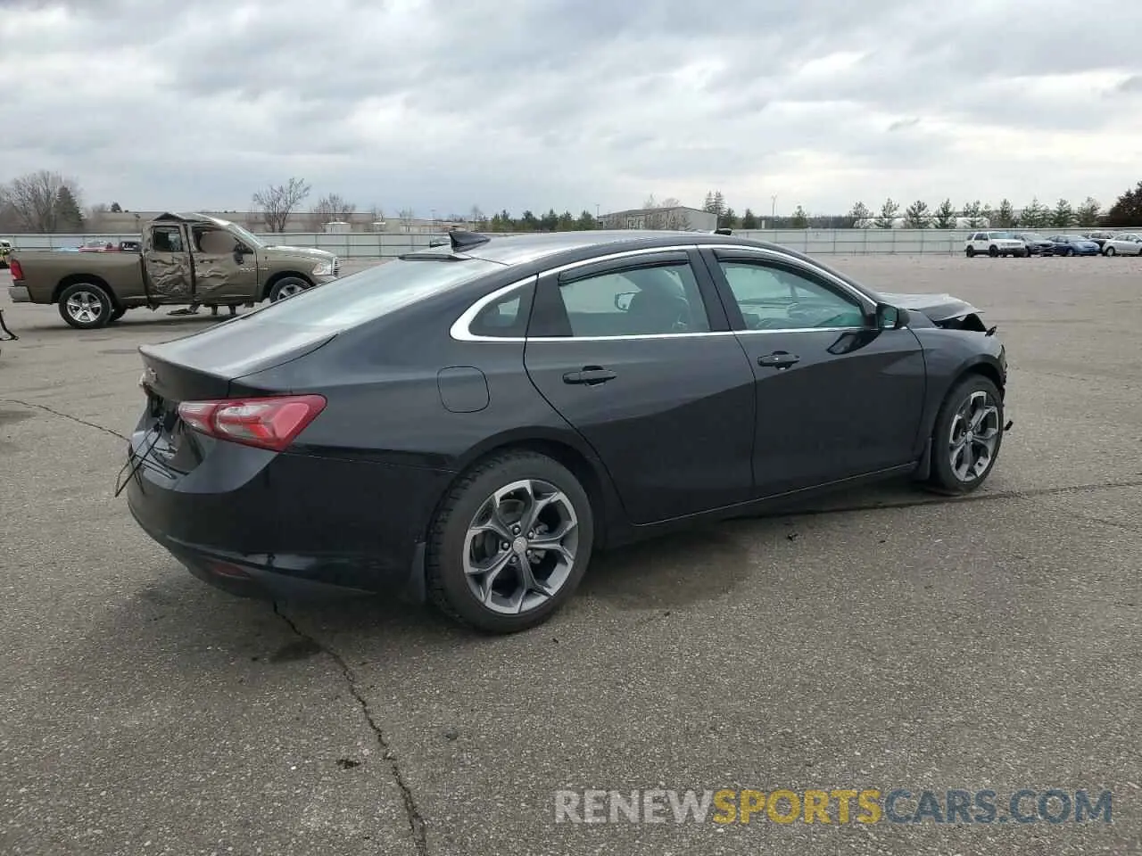 3 Photograph of a damaged car 1G1ZD5ST9NF105973 CHEVROLET MALIBU 2022