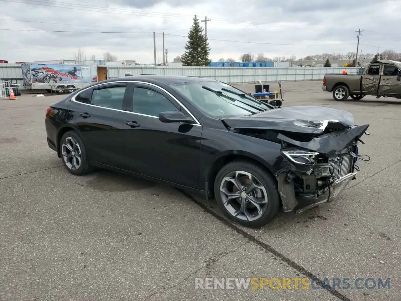 4 Photograph of a damaged car 1G1ZD5ST9NF105973 CHEVROLET MALIBU 2022