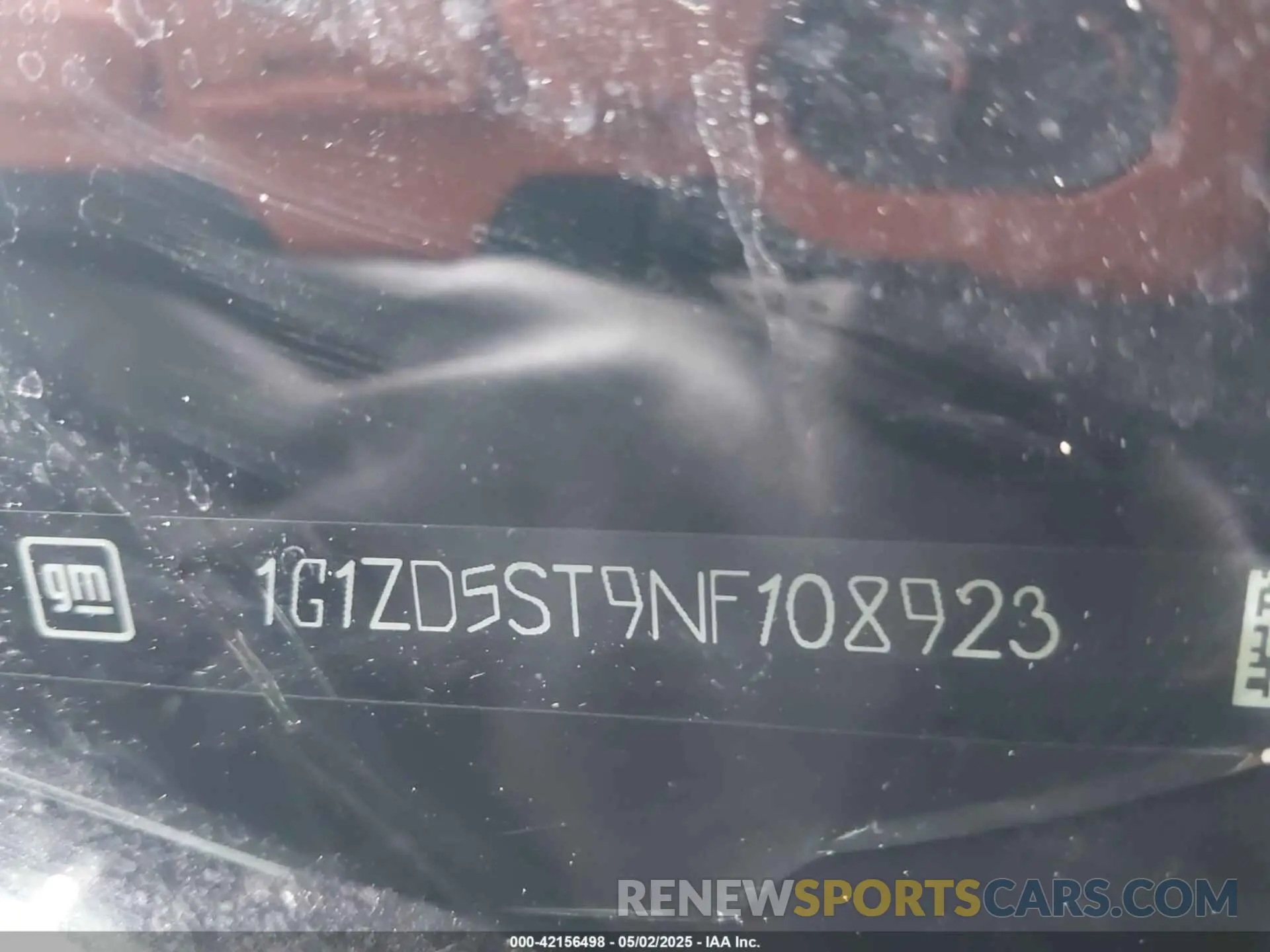 9 Photograph of a damaged car 1G1ZD5ST9NF108923 CHEVROLET MALIBU 2022