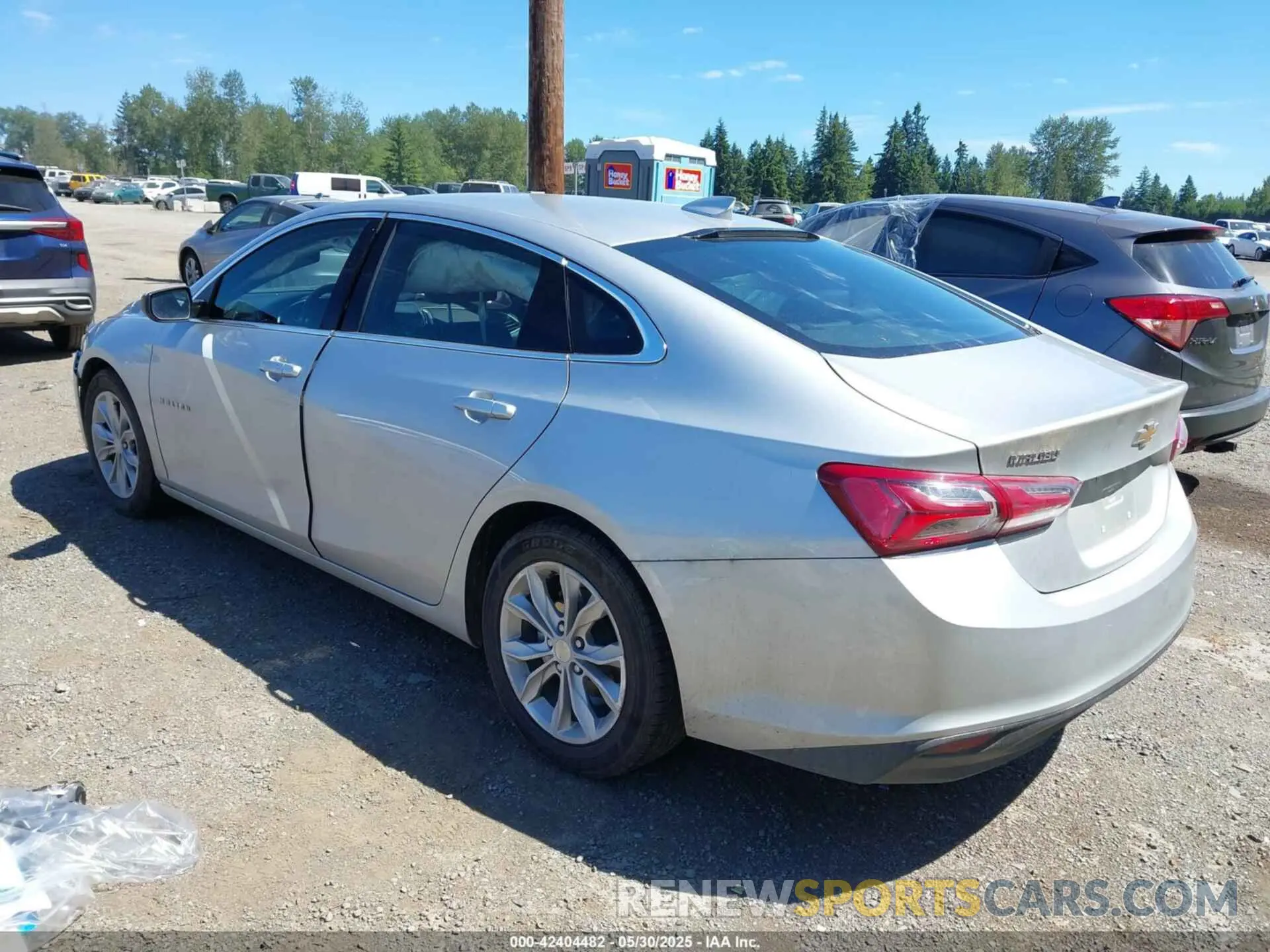 3 Photograph of a damaged car 1G1ZD5ST9NF110879 CHEVROLET MALIBU 2022