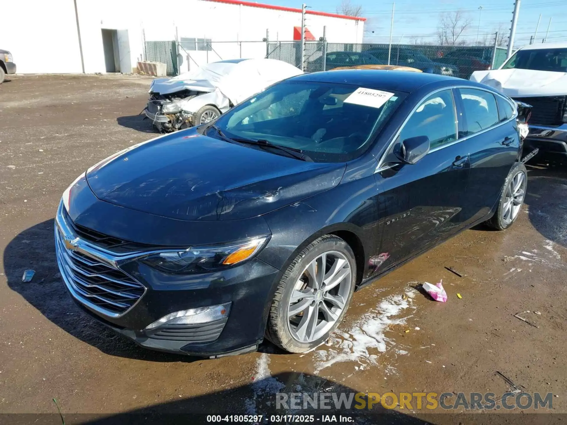 2 Photograph of a damaged car 1G1ZD5ST9NF129934 CHEVROLET MALIBU 2022