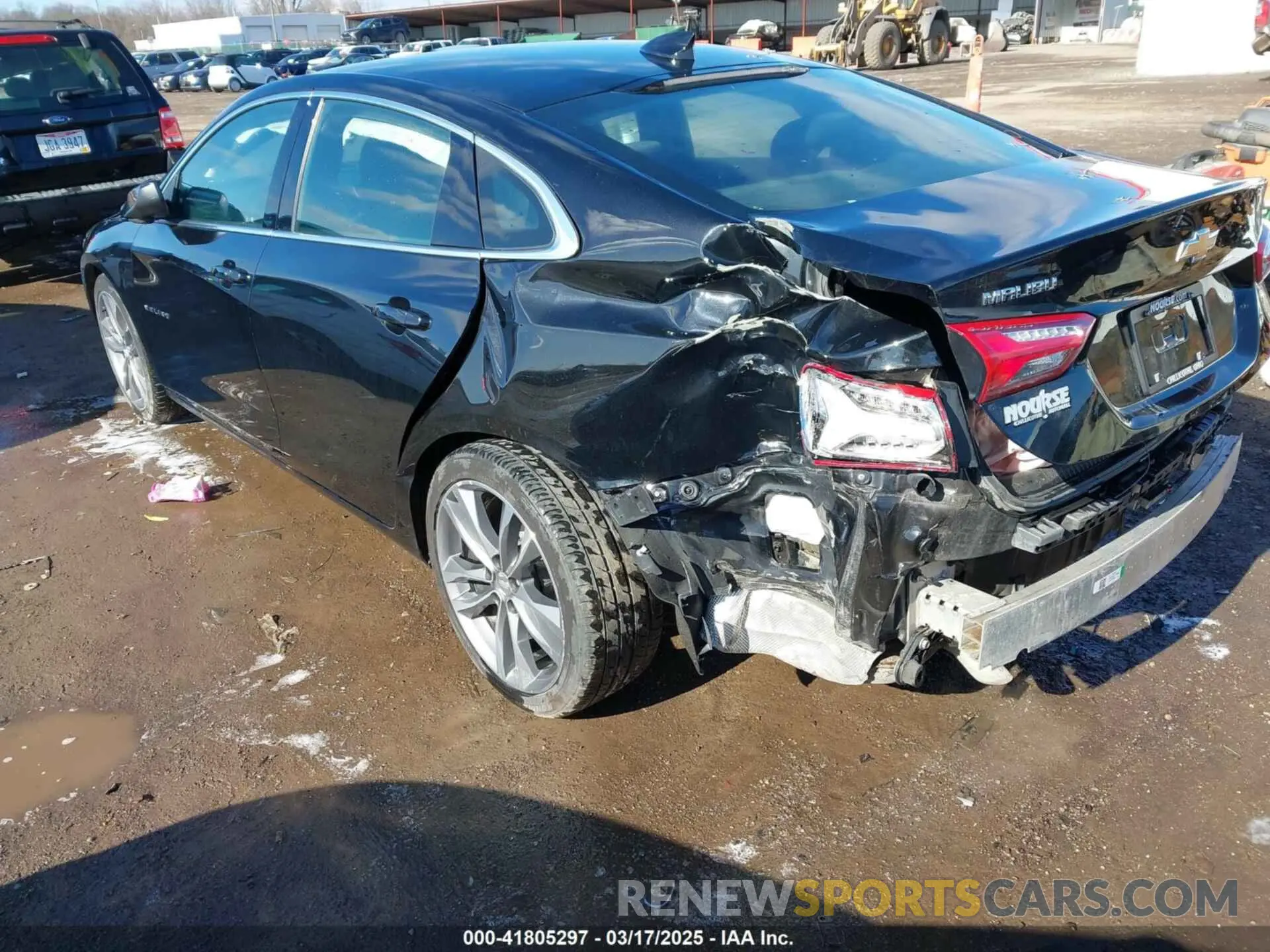 3 Photograph of a damaged car 1G1ZD5ST9NF129934 CHEVROLET MALIBU 2022