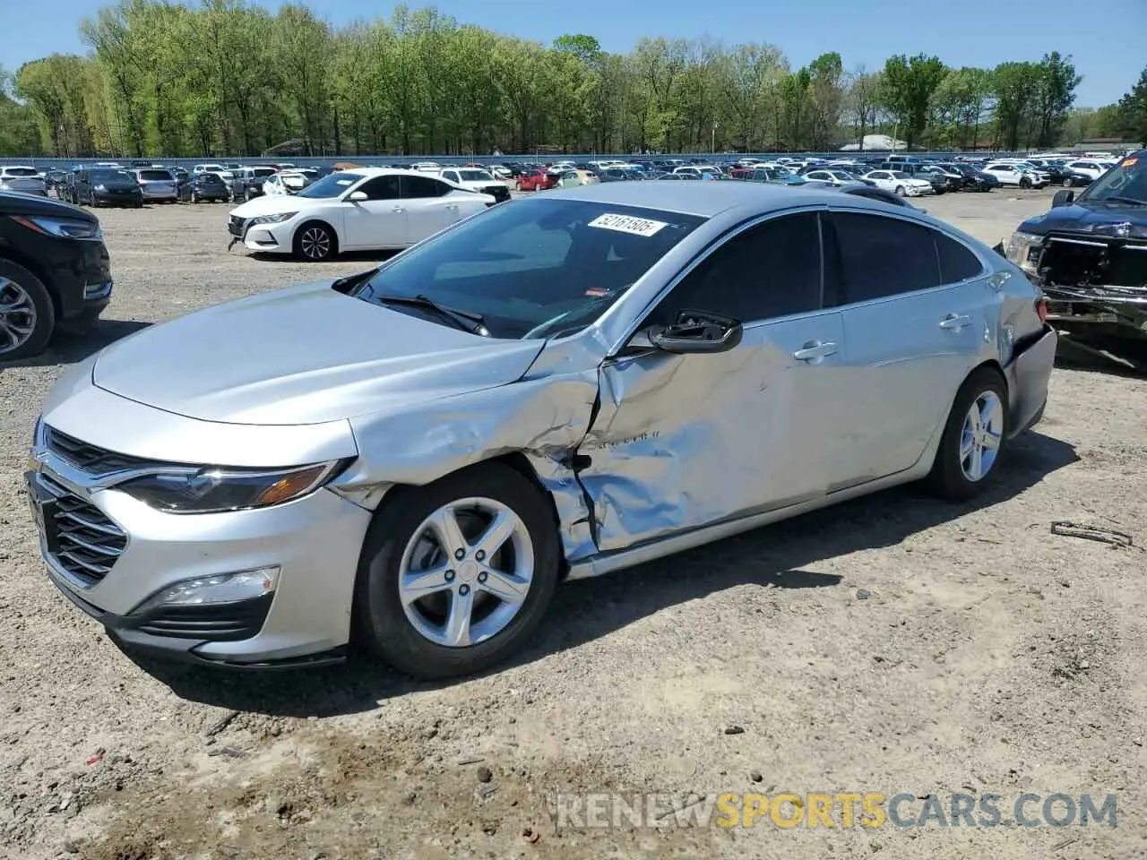 1 Photograph of a damaged car 1G1ZD5ST9NF147267 CHEVROLET MALIBU 2022