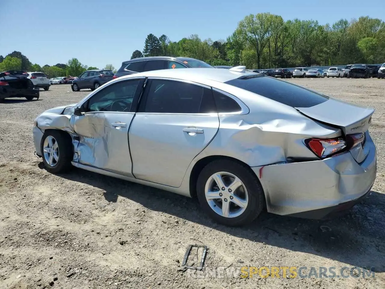 2 Photograph of a damaged car 1G1ZD5ST9NF147267 CHEVROLET MALIBU 2022