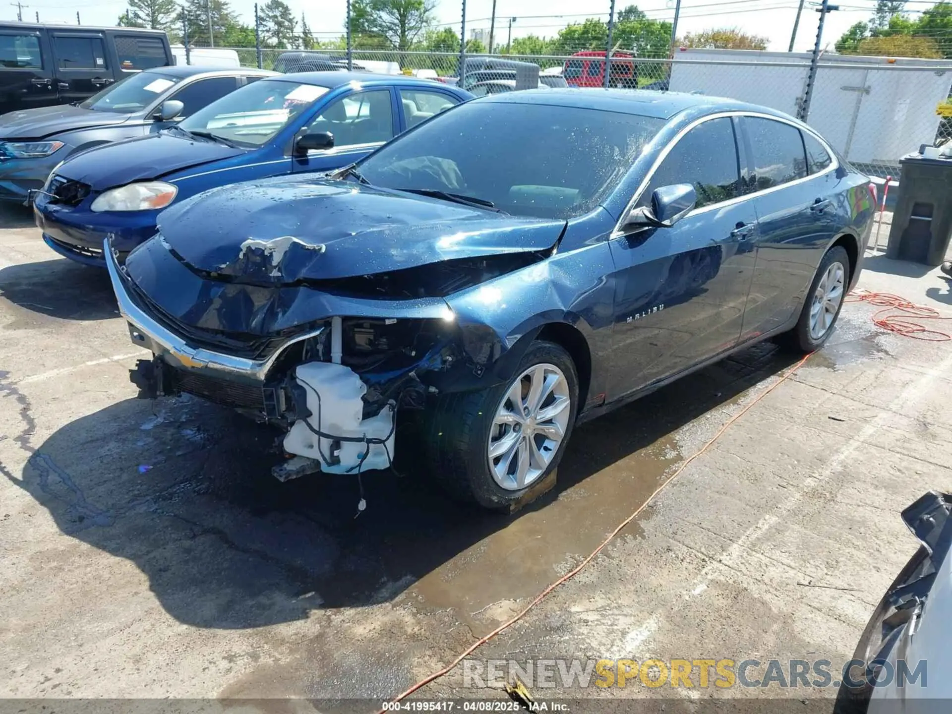 2 Photograph of a damaged car 1G1ZD5ST9NF158351 CHEVROLET MALIBU 2022