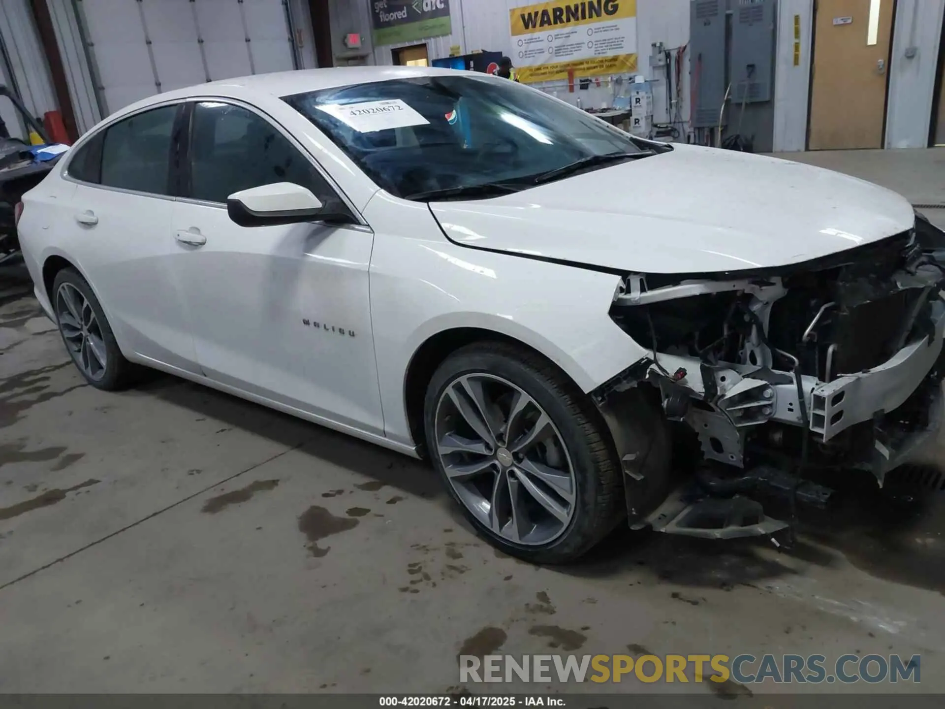 1 Photograph of a damaged car 1G1ZD5ST9NF160990 CHEVROLET MALIBU 2022