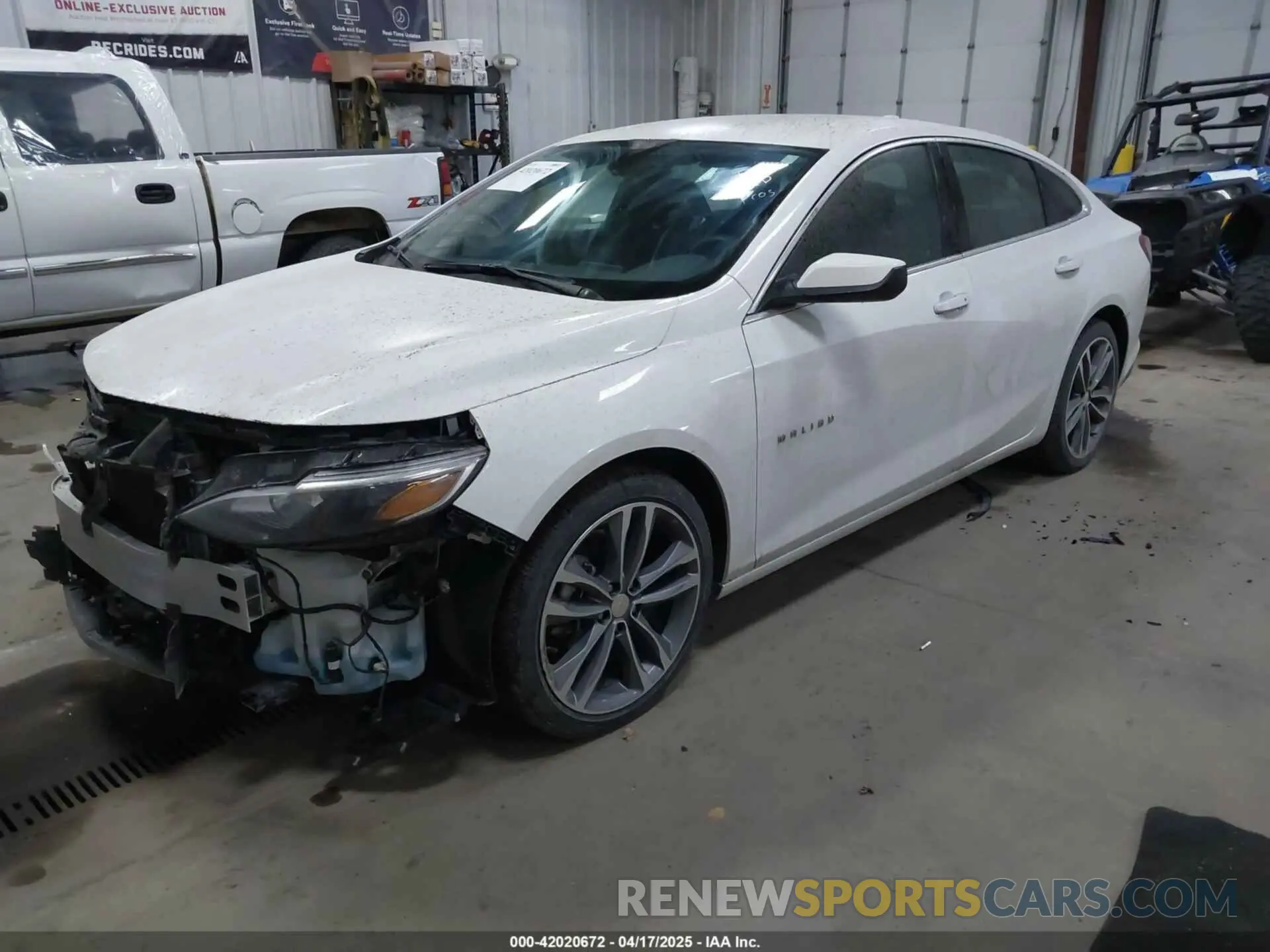 2 Photograph of a damaged car 1G1ZD5ST9NF160990 CHEVROLET MALIBU 2022