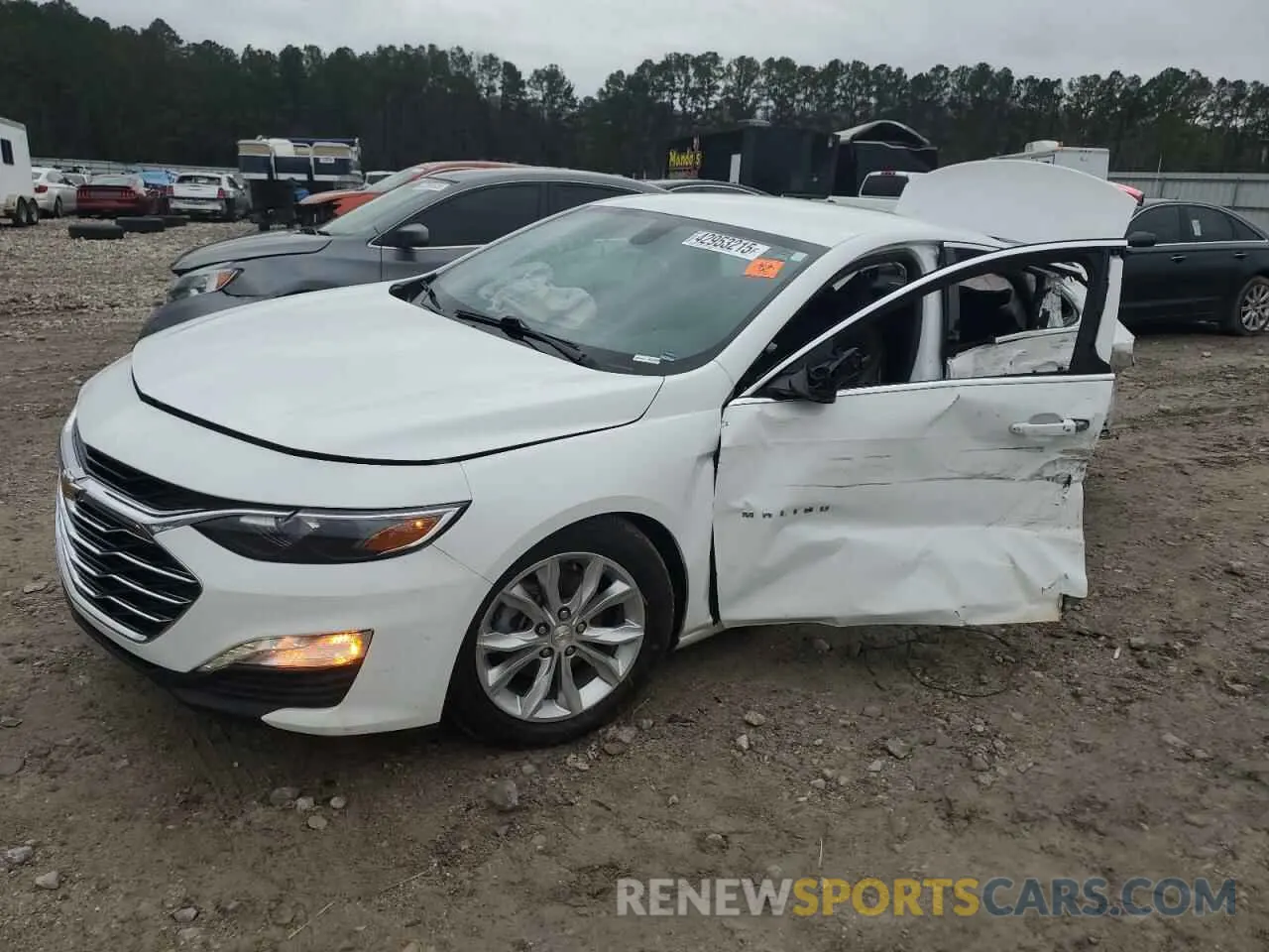 1 Photograph of a damaged car 1G1ZD5ST9NF171844 CHEVROLET MALIBU 2022
