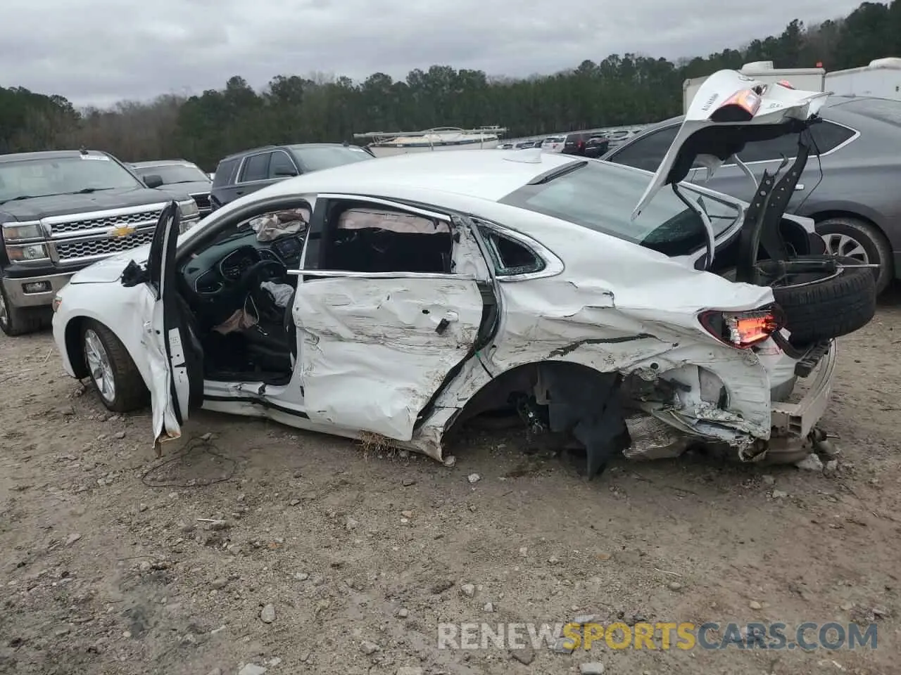 2 Photograph of a damaged car 1G1ZD5ST9NF171844 CHEVROLET MALIBU 2022