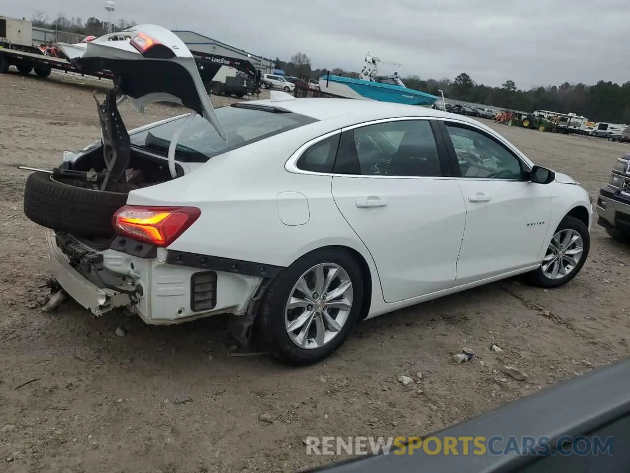 3 Photograph of a damaged car 1G1ZD5ST9NF171844 CHEVROLET MALIBU 2022