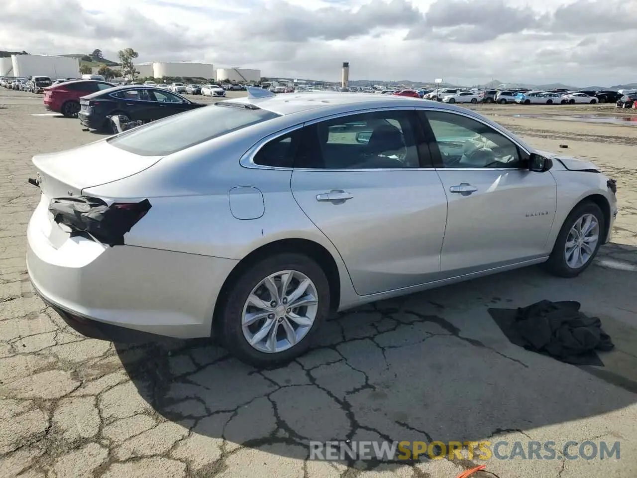 3 Photograph of a damaged car 1G1ZD5ST9NF174145 CHEVROLET MALIBU 2022