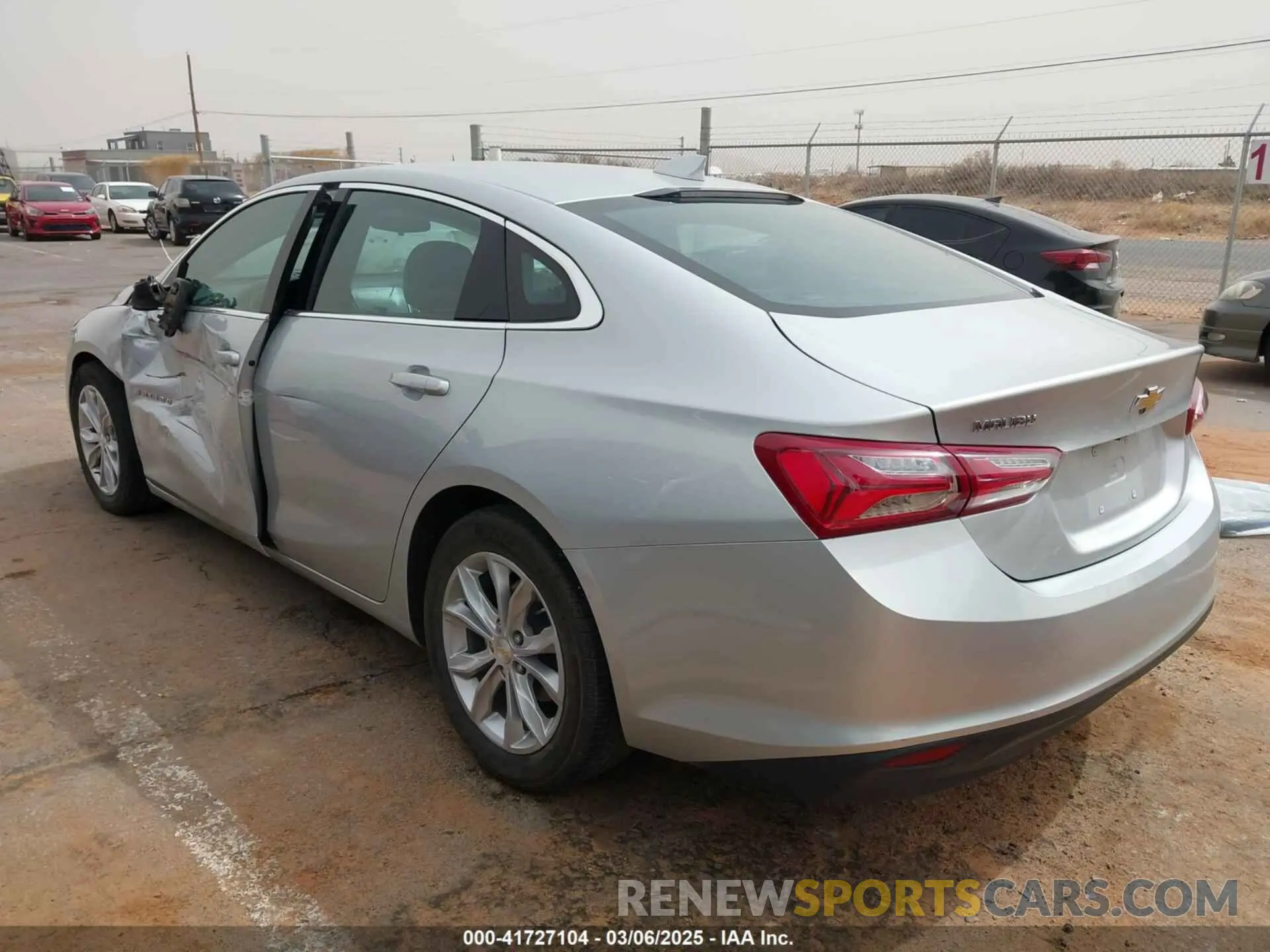 3 Photograph of a damaged car 1G1ZD5ST9NF175294 CHEVROLET MALIBU 2022