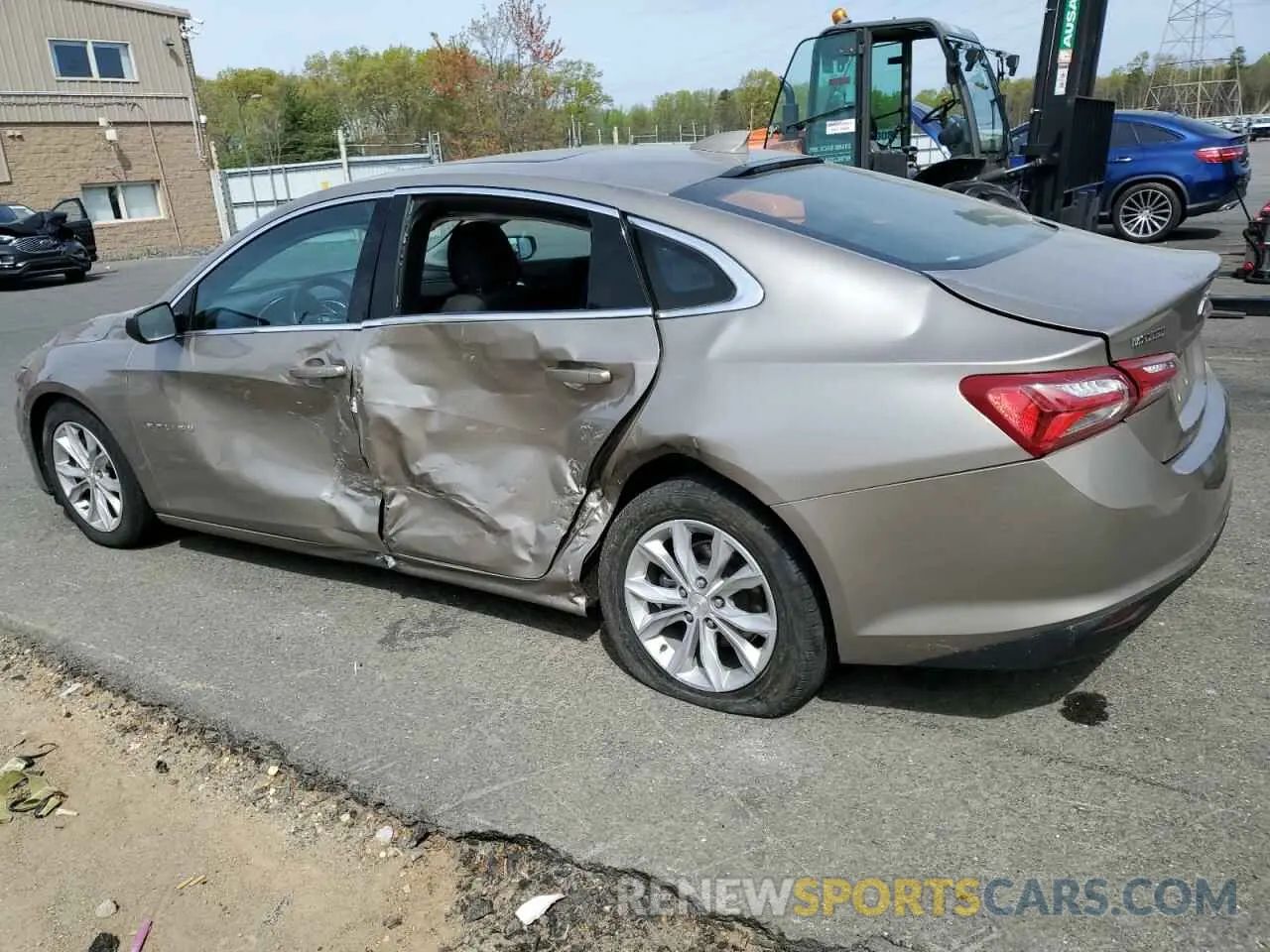 2 Photograph of a damaged car 1G1ZD5ST9NF177496 CHEVROLET MALIBU 2022
