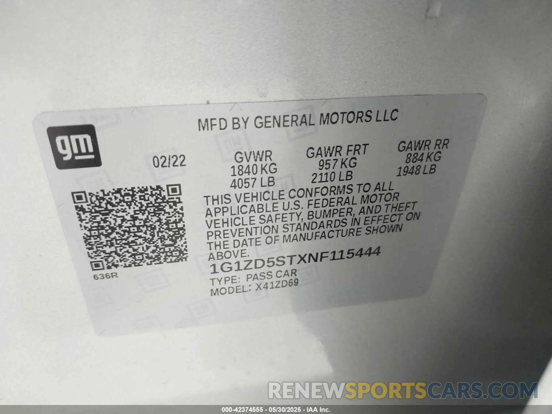 9 Photograph of a damaged car 1G1ZD5STXNF115444 CHEVROLET MALIBU 2022