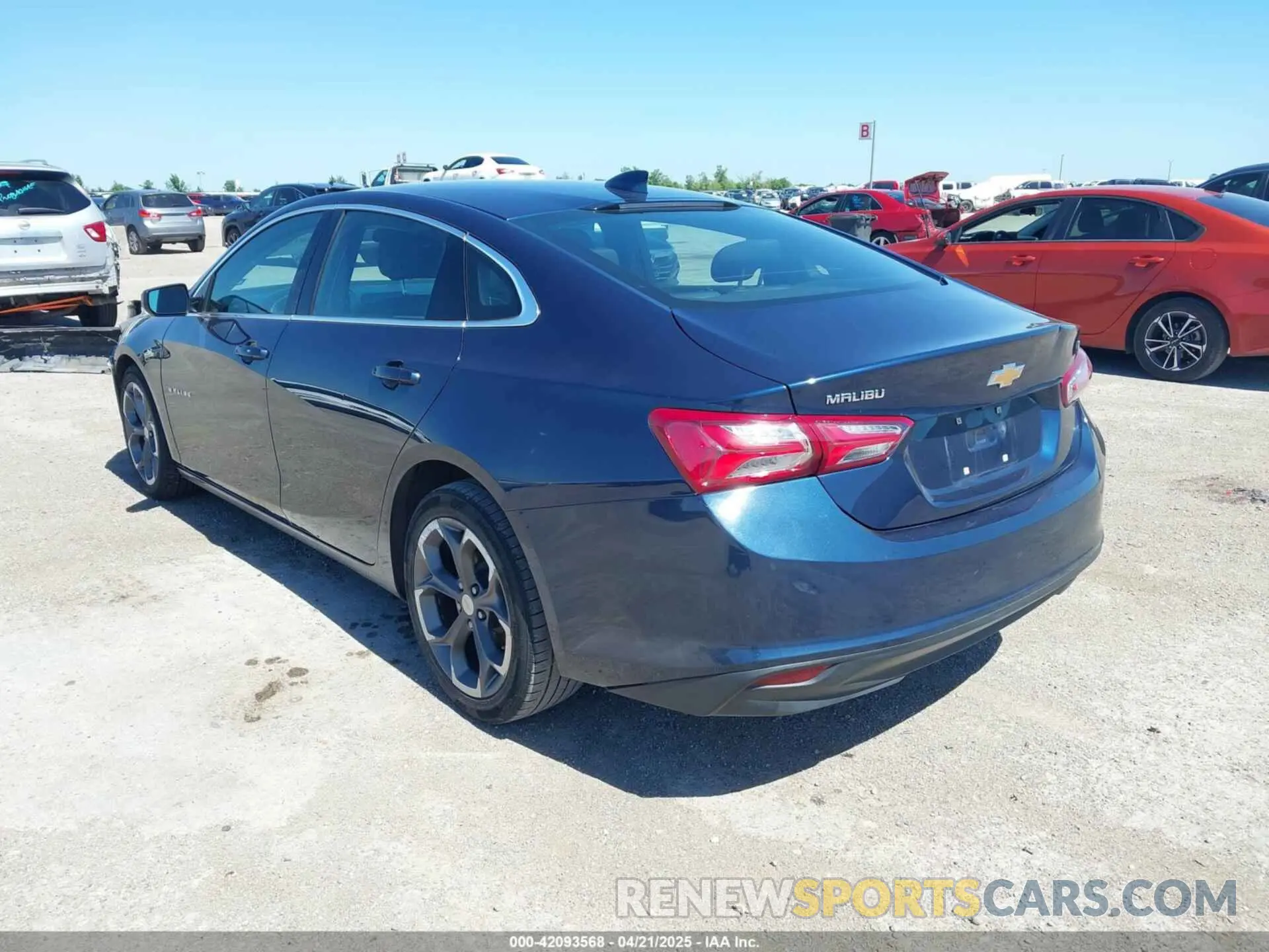 3 Photograph of a damaged car 1G1ZD5STXNF119090 CHEVROLET MALIBU 2022