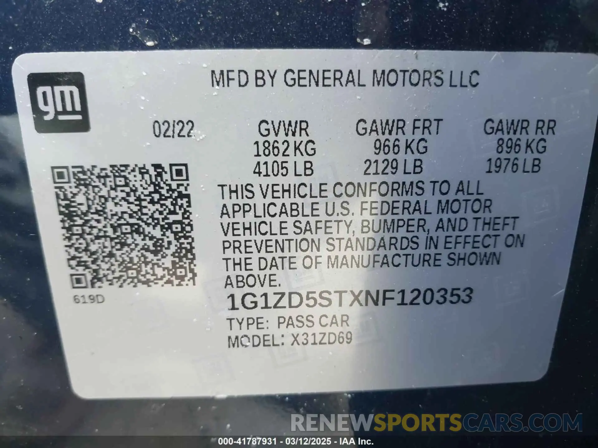 9 Photograph of a damaged car 1G1ZD5STXNF120353 CHEVROLET MALIBU 2022
