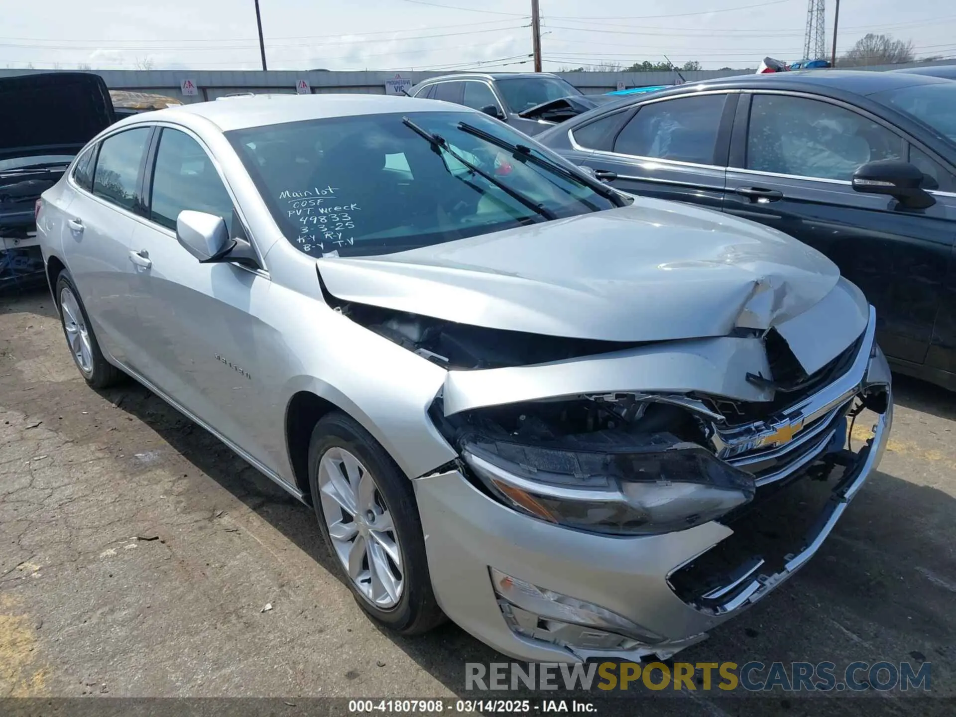 1 Photograph of a damaged car 1G1ZD5STXNF122152 CHEVROLET MALIBU 2022