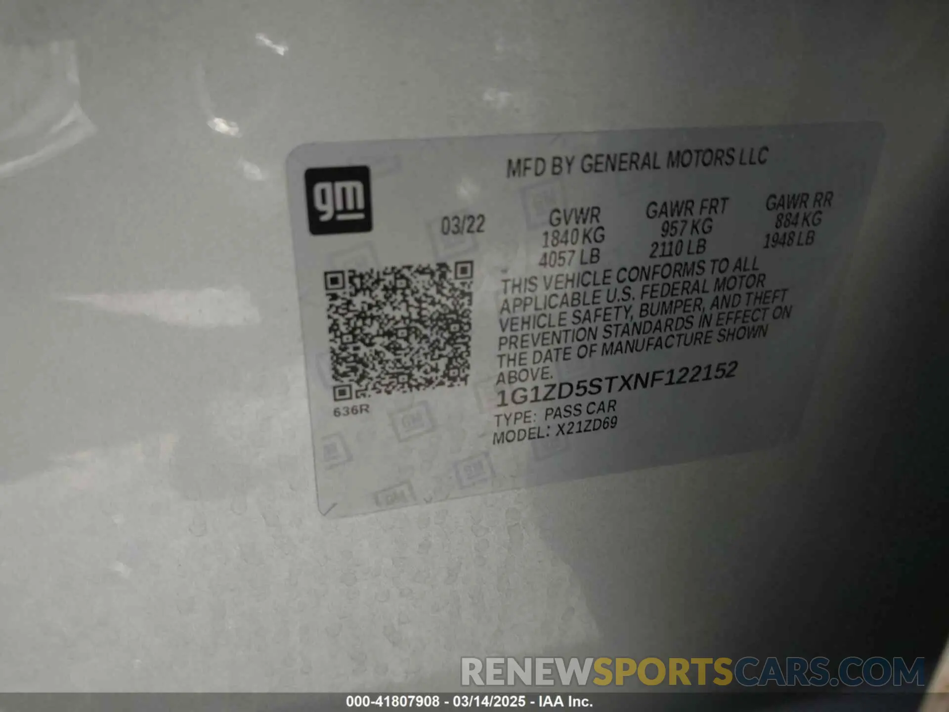 9 Photograph of a damaged car 1G1ZD5STXNF122152 CHEVROLET MALIBU 2022