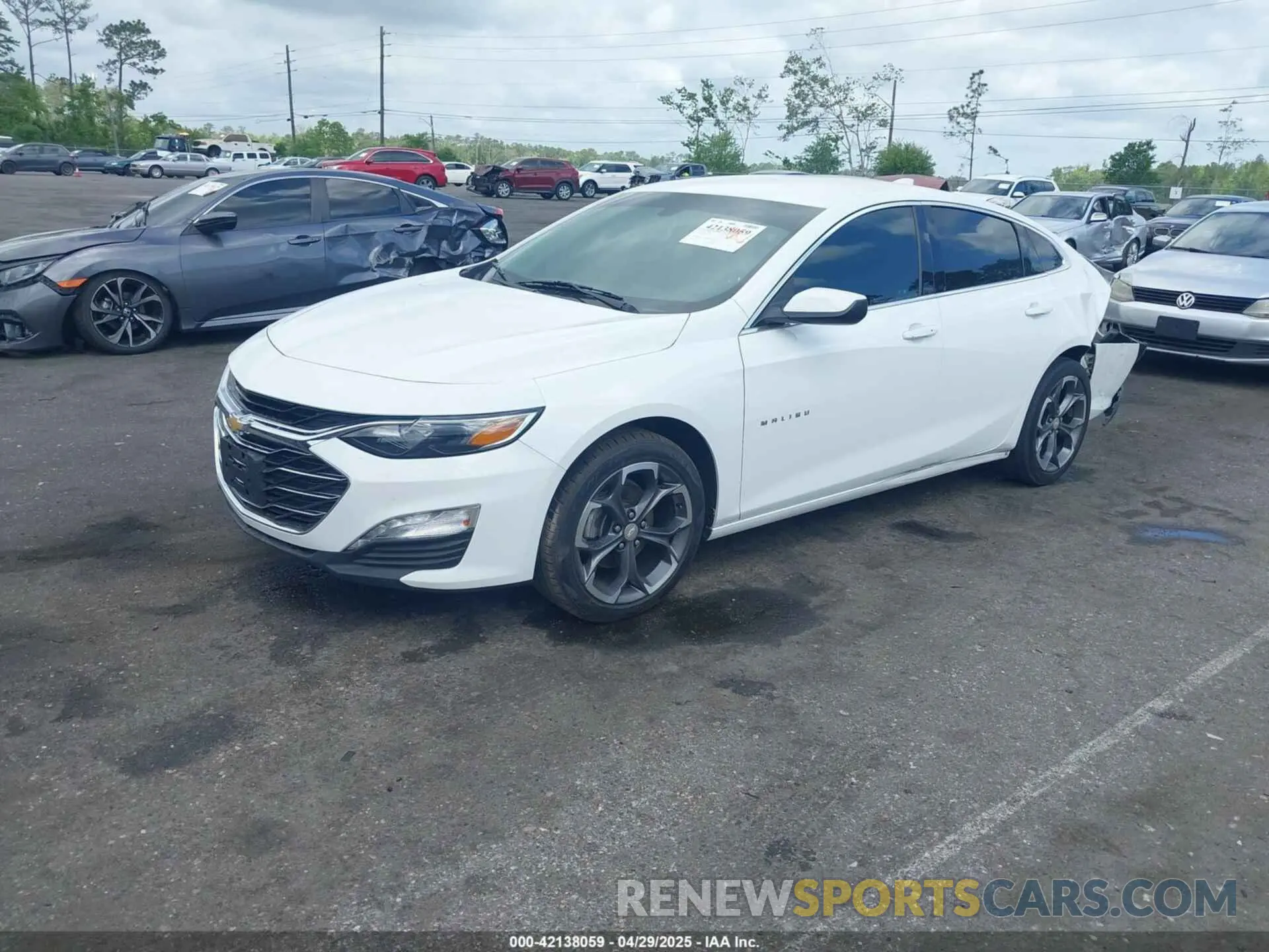 2 Photograph of a damaged car 1G1ZD5STXNF144457 CHEVROLET MALIBU 2022
