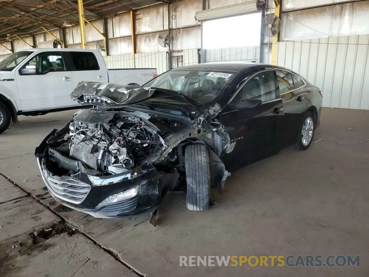 1 Photograph of a damaged car 1G1ZD5STXNF173425 CHEVROLET MALIBU 2022