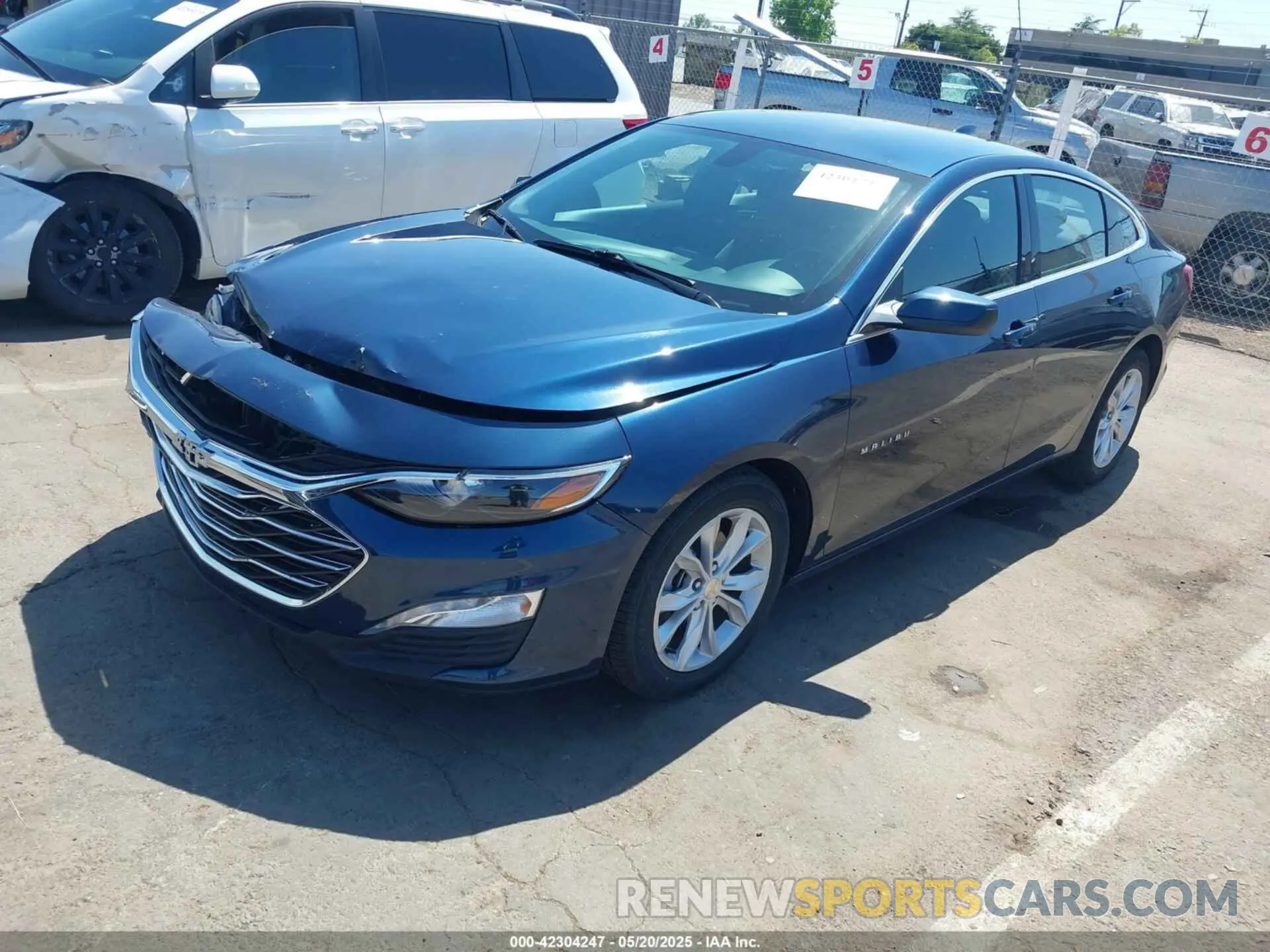 2 Photograph of a damaged car 1G1ZD5STXNF180178 CHEVROLET MALIBU 2022