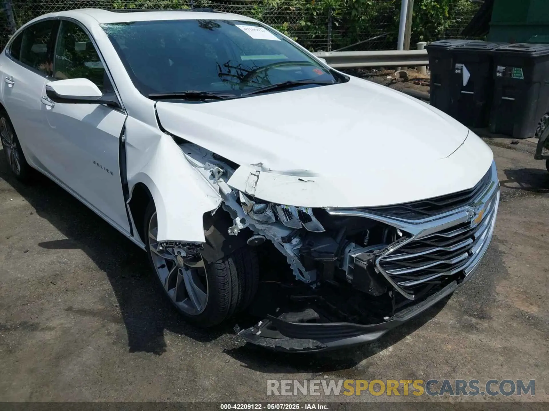 6 Photograph of a damaged car 1G1ZE5SX0NF204326 CHEVROLET MALIBU 2022