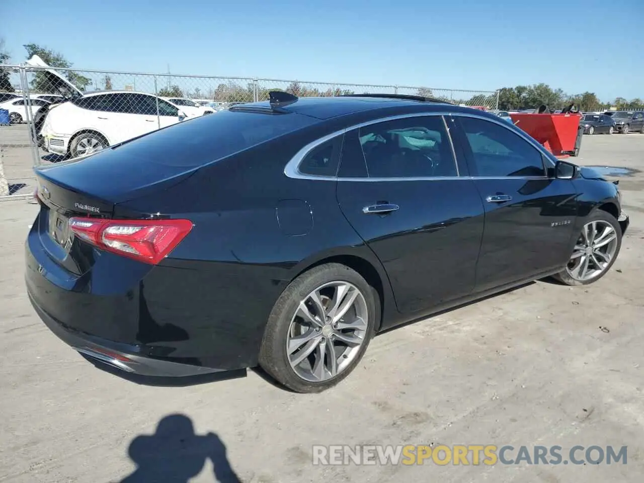 3 Photograph of a damaged car 1G1ZE5SX1NF205677 CHEVROLET MALIBU 2022