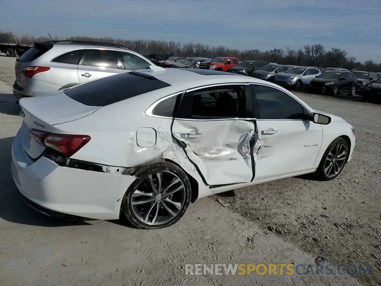 3 Photograph of a damaged car 1G1ZE5SX5NF151266 CHEVROLET MALIBU 2022