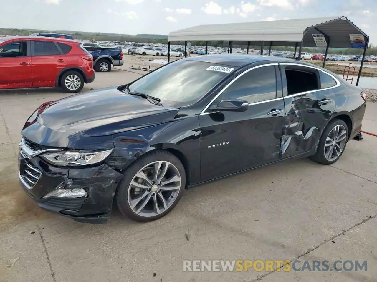 1 Photograph of a damaged car 1G1ZE5SX7NF158459 CHEVROLET MALIBU 2022