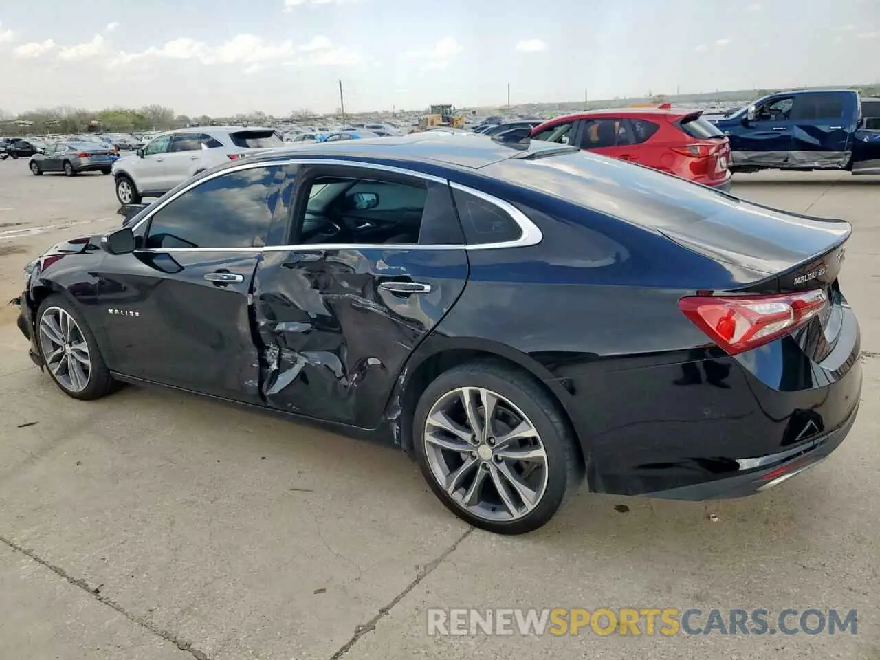 2 Photograph of a damaged car 1G1ZE5SX7NF158459 CHEVROLET MALIBU 2022