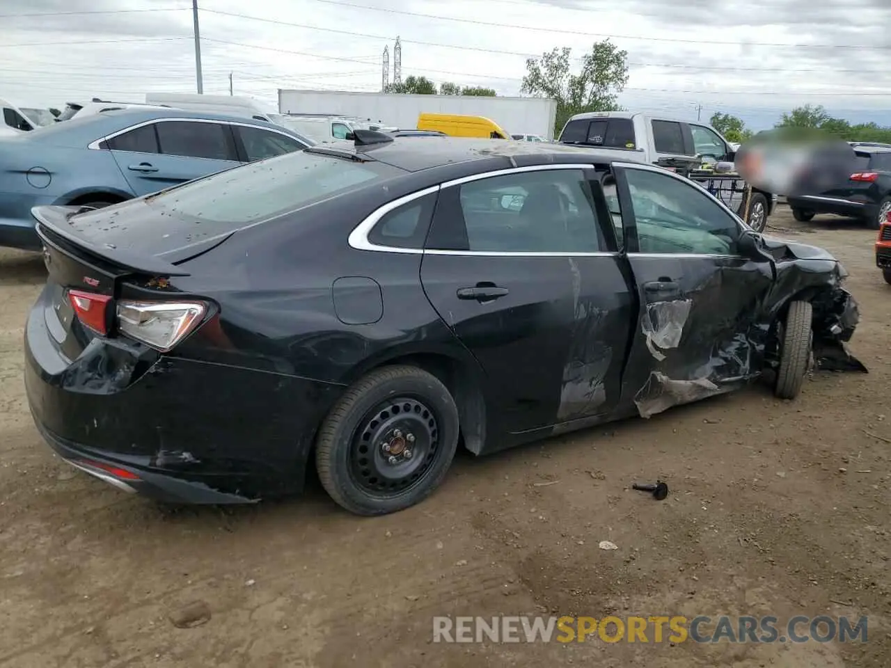 3 Photograph of a damaged car 1G1ZG5ST0NF105206 CHEVROLET MALIBU 2022